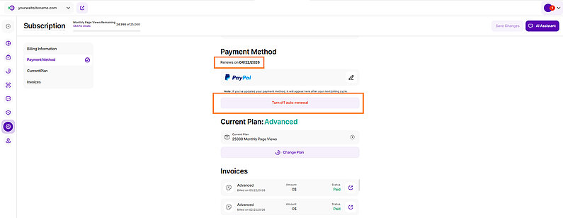 Manage Your Subscription and Auto-Renewal
