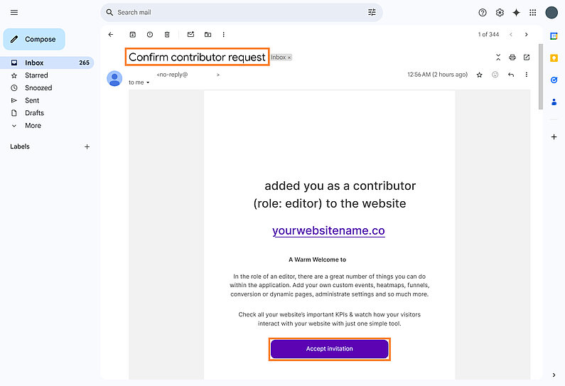 Accept a Contributor Invitation Accept a Contributor Invitation