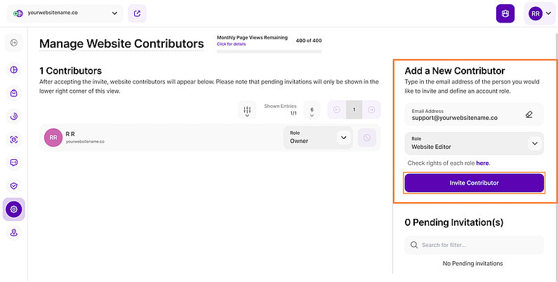 Add a New Contributor to your Website Add a New Contributor to your Website