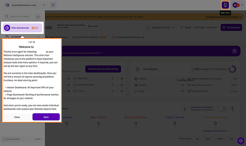 Meet Our Powerful Dashboard Feature Tour