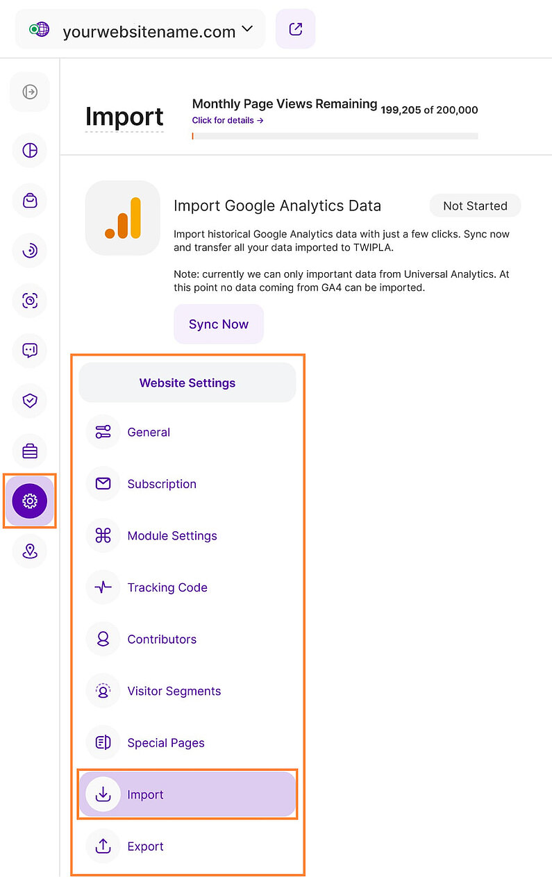Import Your Google Analytics Data Import Your Google Analytics Data