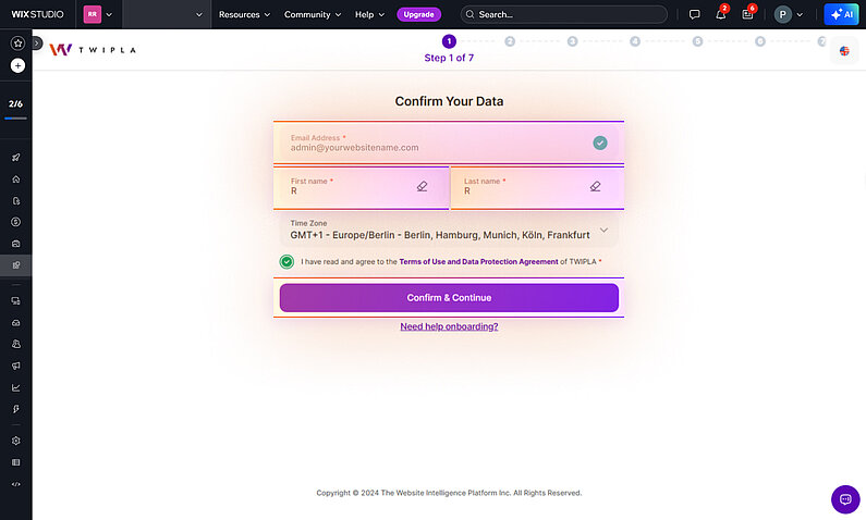 Confirmați datele dvs.