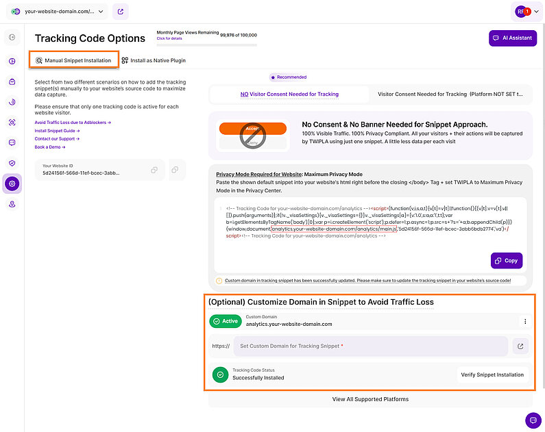 Configuring Snippet Using Different Domain Configuring Snippet Using Different Domain